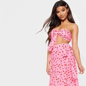 *LAST CHANCE* Pink Heart Bandeau and Skirt Set